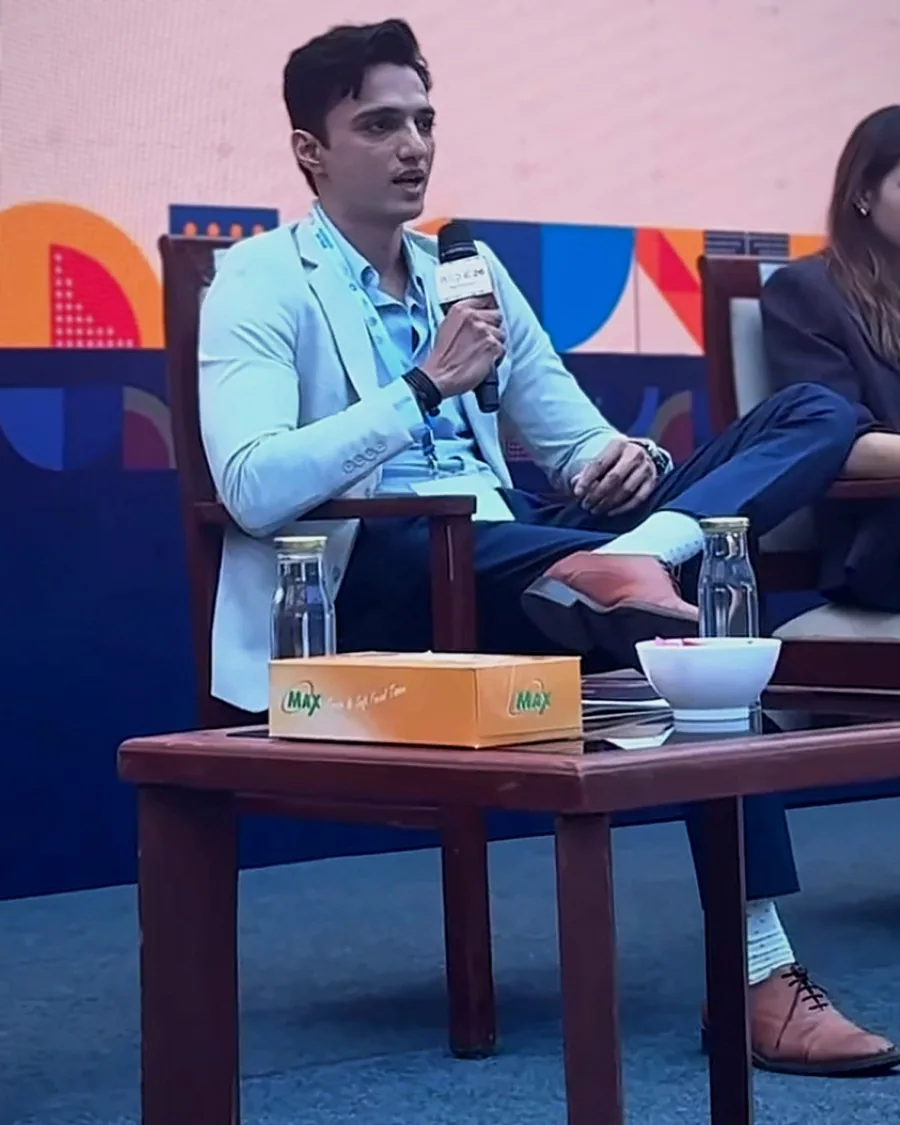 Dhiraj Palekar speaking on a panel