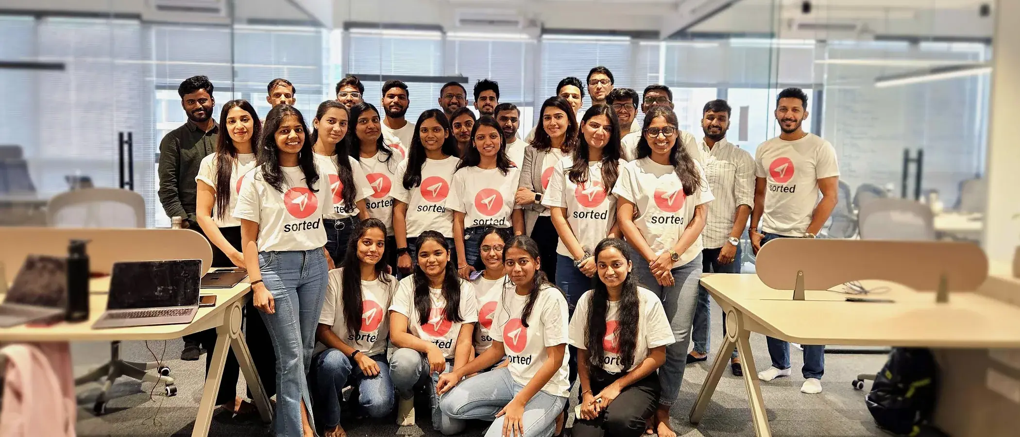 The Sorted team at the Pune office